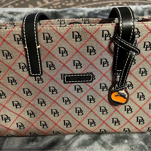 Dooney & Bourke Handbags - Dooney & Bourke Black and Red Tote. 
Medium Size.